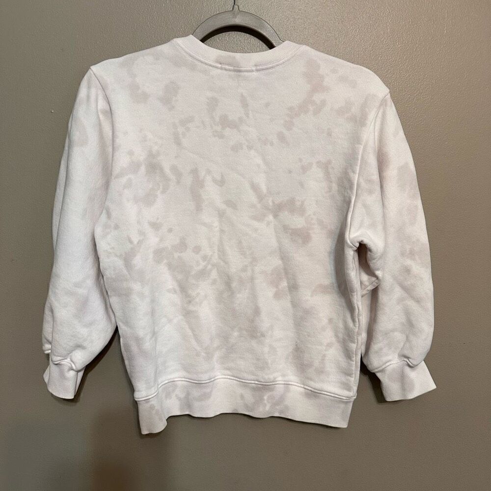 Agolde dye painted 3/4 sleeve crewneck sweatshirt size XS